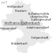 Wolframs-Eschenbach mit seinen Ortsteilen