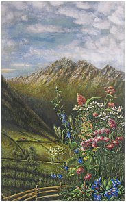 Wer kennt dieses Bild und diese Alpenlandschaft?