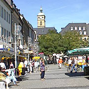 am Markt von Schweinfurt