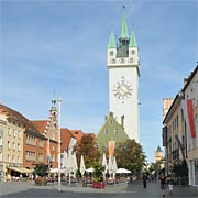 historische Mitte von Straubing - der Stadtturm