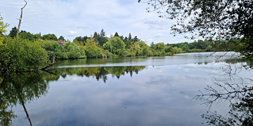 Ziegeleisee, am Ostufer das exzellente Stranbad Lübars