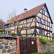 eines der Fachwerkäauser am Oderberger Oberkietz