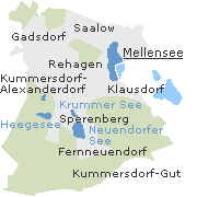 Orte im Giebiet der Gemeinde Am Mellensee
