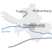 Stadtteile im Stadtgebiet Fürstenwalde