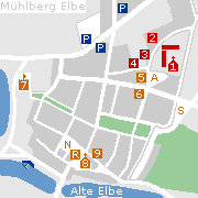 Mühlberg in Brandenburg mit sehenswerter Altstadt