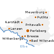 Prignitz Kreis in Brandenburg