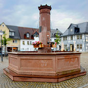 alter Marktbrunnen von Usingen im Hochtaunus