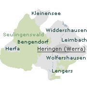 Orte im DStadtgebiet von Heringen (Werra)