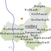 Orte im Stadtgebiet von Hünfeld
