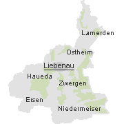 Orte im Stadtgebiet von Liebenau