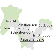 Orte im Stadthgebiet von Rauschenberg in Hessen