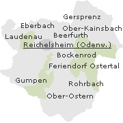 Orte im Stadtgebiet von Reichelsheim (Odenwald)