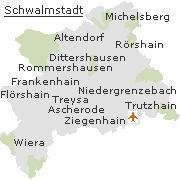 einige Orte im Stadtgebiet von Schwalmstadt