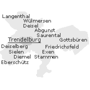 Orte im Stadtgebiet von Trendelburg