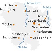 Vogelsberg Kreis in Hessen