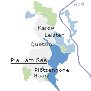 Orte im Stadtgebiet von Plau am See