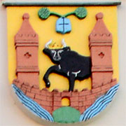 Dieses Wappen schmück des nicht mehr so Neue Rathaus in Waren an der Müritz