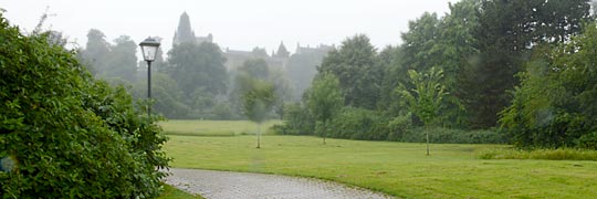 Burg Bentheim regenverhangen