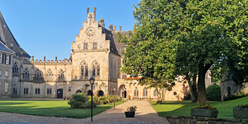 gotische Ecke, Innenhof der Burg Bentheim