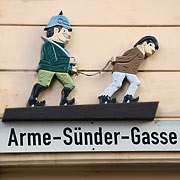 St. Andreasberg, illusriertes Straßenschild