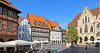 Hildesheim, Marktplatz mit berühmten Häusern © BildPix.de #18506479