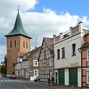 Lüchow, bauliche Vielfalt am Glockenturm