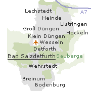 Lage der Orte im Stadtgebiet von Bad Salzdetfurth
