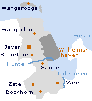 Friesland Kreis in Niedersachsen