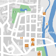 Neustadt am Rübenberge, Stadtplan der Sehenswürdigkeiten in der Innenstadt