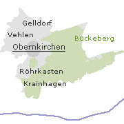 Lage einiger Orte im Stadtgebiet von Obernkirchen