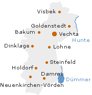 Vechta Kreis in Niedersachsen