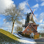 Bockwindmühle von 1633 in Borstel