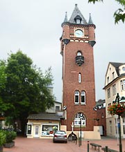 Der schöne Rest vom alten Rathaus Gronau, als Museumsturm und Blickfang genutzt
