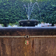 Steinheims Wahrzeichen, der Brunnen Kump