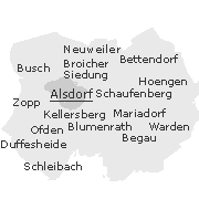 Zugehörigkeiten zum Stadtgebiet Alsdorf im Rheinland
