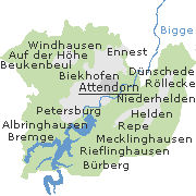 Orte im Stadtgebiet von Attendorn