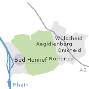 Orte im Stadtgebie von Bad Honnef