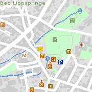 Sehenswürdigkeiten und Markantes in der Innenstadt von Bad Lippspringe
