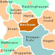 Umgebungskarte von Bochum