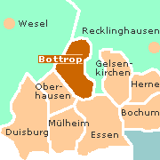 Umgebungskarte von Bottrop