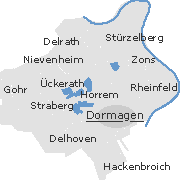Orte im Stadtgebiet von Dormagen