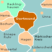 Umgebung von Dortmund, Karte