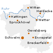 Ennepe Ruhr Kreis in Nordrhein-Westfalen