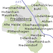 Orte im Stadtgebiet von Freudenberg