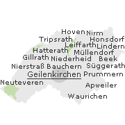 Lage einiger Orte im Stadtgebiet von Geilenkirchen