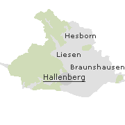 Orte im Stadtgebiet von Hallenberg