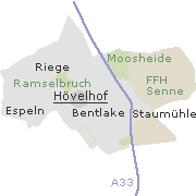Orte im Stadtgebiet von Hövelhof