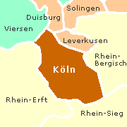 Umgebungskarte von Köln