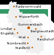 einige Städte und Gemeinden im Oberbergischen Kreis
