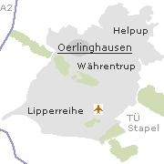 Orte im Stadtgebiet von Oerlinghausen